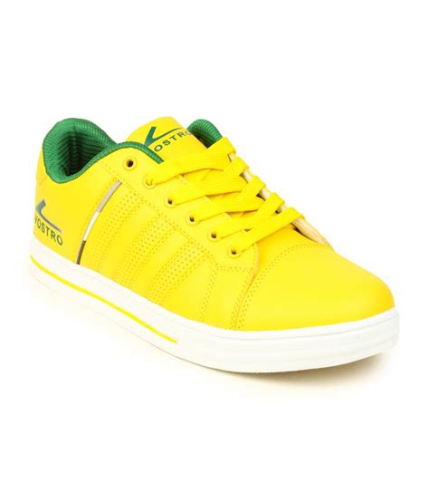 yellow casual shoes for men